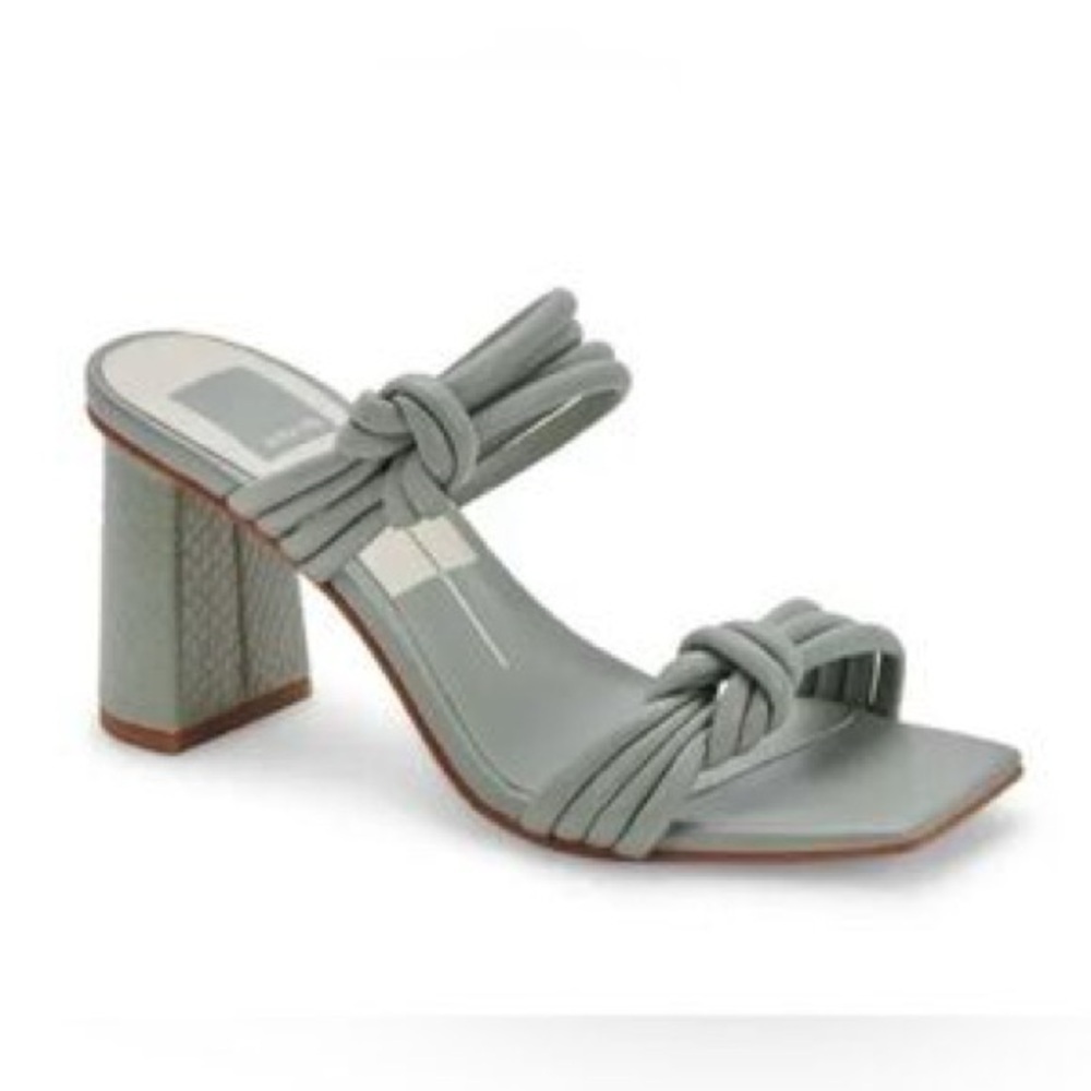 Women’s DOLCE VITA Pama Slip On Squared Open Toe Block Heeled Dress Sandals-Sz 9